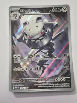 Steelix 150/132 Illustration Rare Mega Evolution Pokemon NM/M - Image 1