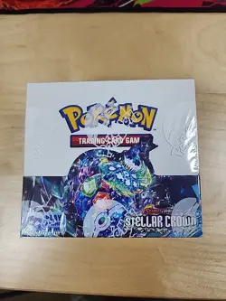 Pokemon TCG Stellar Crown Booster Box Factory Sealed Brand New 36 Packs! - Image 1