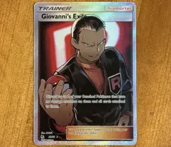 Giovanni’s Exile 67/68, NM Full Art, Sun & Moon: Hidden Fates, Pokemon TCG Card - Image 1