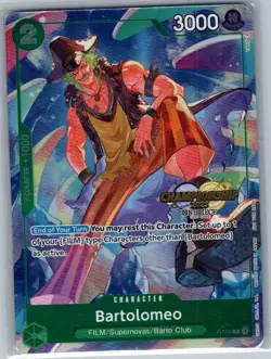 Bartolomeo (CS 2023 Event Pack) P-029 English - One Piece Card - NM - Image 1
