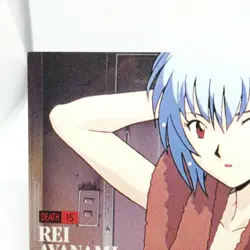 Rei Ayanami 15 DEATH 1st Neon Genesis Evangelion CARDDASS MASTERS WIDE Card - Image 2