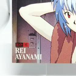 Rei Ayanami 15 DEATH 1st Neon Genesis Evangelion CARDDASS MASTERS WIDE Card - Image 3