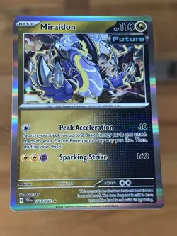 Miraidon 121/162 Sv05: Temporal Forces Holo Pokemon Card Buy 2 Get 1 Free - Image 1