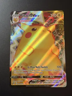 Pikachu Vmax 044/185 Vivid Voltage NM+ Full Art Ultra Rare Pokemon Card - Image 1