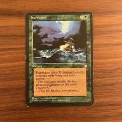 Hurricane MP Ice Age 1995 Magic the Gathering Card MTG TCG - Image 1