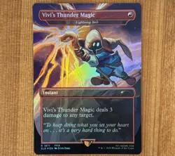 Vivi's Thunder Magic, R 1871, NM Foil, MTG Final Fantasy Secret Lair Grimoire - Image 1