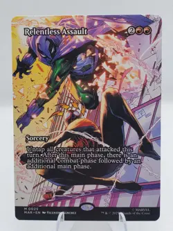 Relentless Assault (Borderless) M 0025 MTG Spider-Man Regular Full Art - Image 1