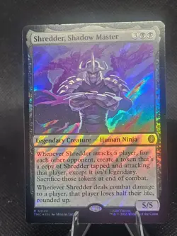 MTG: TMNT - Shredder, Shadow Master (Surge Foil) - Commander (TMC) R 0020 - Image 1