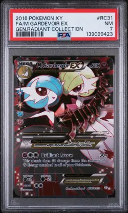 2016 POKEMON XY GENERATIONS RADIANT COLL #RC31 FULL ART/M GARDEVOIR EX PSA 7 - Image 1