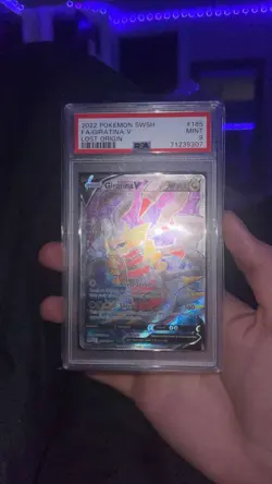 Pokemon Giratina V Full Art Ultra Rare Holo Lost Origin 185/196 PSA 9 - Image 2