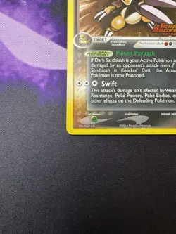 Dark Sandslash 18/109 - ex Team Rocket Returns Reverse Holo Rare Pokemon TCG NM - Image 5
