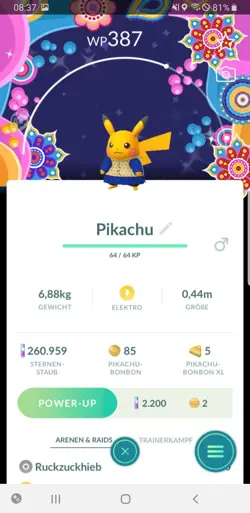 Pokemon Go Shiny Pikachu Kurta Background - Schillernd Pikachu Kurta Hintergrund - Image 1