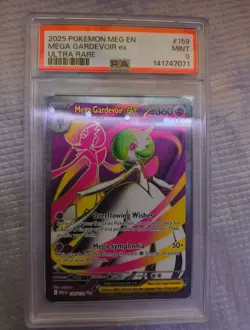 pokemon PSA 9 Mega Gardevoir ex 159/132 Me01: Mega Evolution Holo - Image 1