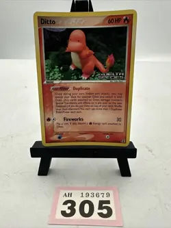 Ditto Reverse Holo 61/113 ex Delta Species Charmander 2005 MP Pokemon - Image 1