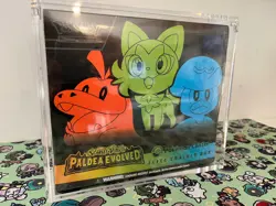 Paldea Evolved Pokemon Center Elite Trainer Box - Sealed - ETB in Acrylic Case - Image 1