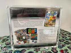 Paldea Evolved Pokemon Center Elite Trainer Box - Sealed - ETB in Acrylic Case - Image 3