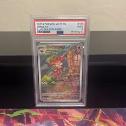 PSA 9 Simisear Illustration Rare White Flare 100/086 Pokemon - Image 1