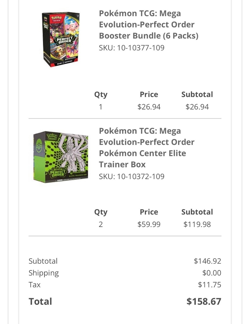 Perfect Order Pokemon Center Elite Trainer Box (ETB) PRE SALE x2 - Image 2