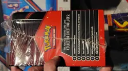 Pokemon TCG Charizard Treasure Chest Tin Lunchbox with Boosters, Stickers, ect. - Image 1