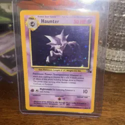 Pokemon TCG Haunter Fossil 6/62 Holo Rare Unlimited 50 HP Stage 1 English - Image 3