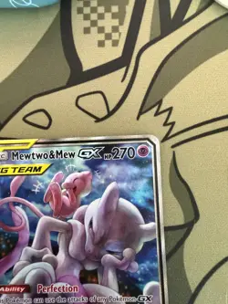 Pokemon TCG Mewtwo & Mew Tagteam Gx Black Star Promo Sm191 LP/MP Binder - Image 3
