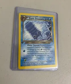 Pokemon Dark Omanyte Neo Destiny 37/105 1st Edition Uncommon 2002 WotC Vintage - Image 2
