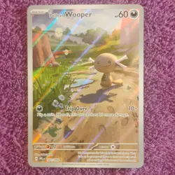 Pokemon Paldean Wooper 102/094 Phantasmal Flames Illustration Rare Holo 60 HP - Image 1