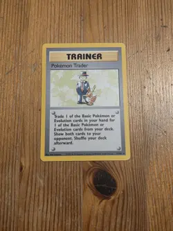 Pokemon Trader 077/102 Normal Rare Base Set - Pokemon TCG - WOTC - Image 1