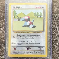 Porygon 39/102 Base Set Pokemon TCG 30 HP Uncommon Regular English - Image 1