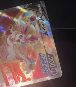 Sylveon V Full Art Ultra Rare Holo 184/203 200 HP Evolving Skies Pokemon TCG - Image 3