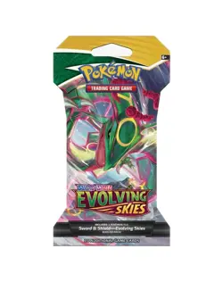 Pokemon TCG - Evolving Skies Sleeved Booster Pack Sword & Shield - Image 1