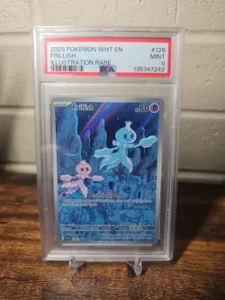 Frillish 126/086 Illustration Rare Pokemon TCG Scarlet Violet White Flare PSA 9 - Image 1