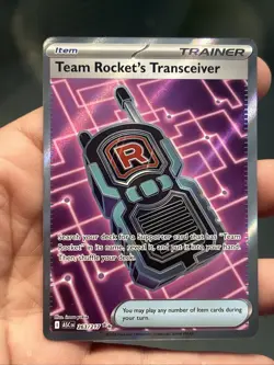 Pokemon TCG Team Rocket's Transceiver 263/217 Me: Ascended Heroes Holo- NM - Image 1