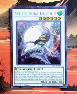 YuGiOh! White Aura Dolphin BLLR-EN019 1st Edition NM/VNM SCR - Image 1