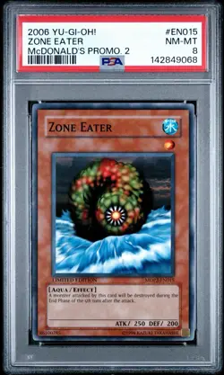 2006 YU-GI-OH! ZONE EATER #EN015 McDONALD'S PROMO 2 NM-MT PSA 8 - Image 1