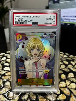2025 Stussy OP13-110 Alternate Art Foil Carrying on His Will English PSA 10 - Image 1