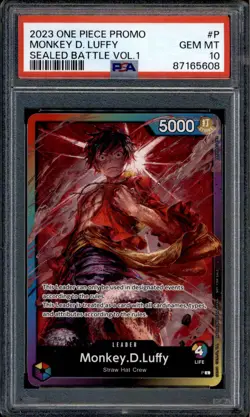 Monkey D Luffy - P - PSA 10 - Promo - English - One Piece - 656 - Image 1