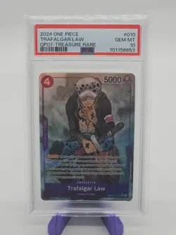 2024 One Piece Trafalgar Law Treasure Rare PSA 10 - Image 1