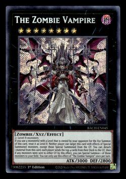 THE ZOMBIE VAMPIRE BACH-EN045 1ST EDITION SECRET RARE YUGIOH TCG NM - Image 1