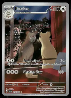 Pokemon Cards Persian 078/064 Shrouded Fable Illustration Rare NM - Image 1