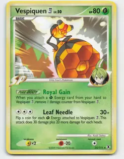 2009 Pokemon, Rising Rivals, #35/111 Vespiquen E4, Rare - Image 1