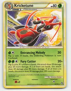 2010 Pokemon, Triumphant, #24/102 Kricketune, Rare - Image 1