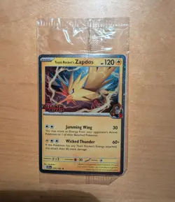 ZAPDOS ASIA EXCLUSIVE SEALED STAMPED POKEMON TEAM ROCKET'S 070/182 (ENGLISH) - Image 1