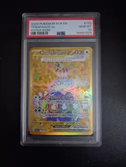 2024 Pokemon SCR En-Stellar Crown Sir Terapagos EX PSA Gem MT 10 - Image 1
