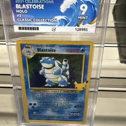 Pokemon TCG Blastoise 2/102 Celebrations Classic Collection Graded Ace 9 - Image 3