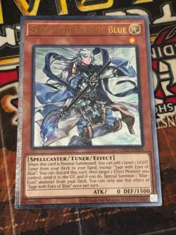 YUGIOH! Sage With Eyes Of Blue OP27-EN001 - Ultimate Rare NM BLUE EYES - Image 1