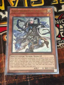 YUGIOH! Sage With Eyes Of Blue OP27-EN001 - Ultimate Rare NM BLUE EYES - Image 3