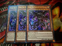 YUGIOH! 3x Dark End Evaporation Dragon MP25-EN212 Ultra Rare NM PLAYSET EURO - Image 1