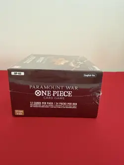 One Piece OP02 Paramount War Booster Box English RED BOTTOM SEALED 810059783546 - Image 5