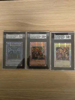 Yu-Gi-Oh! Egyptian God Card Set 2023 LC01 SGC 10, 10,9 - Slifer,Obeslisk,Winged - Image 1